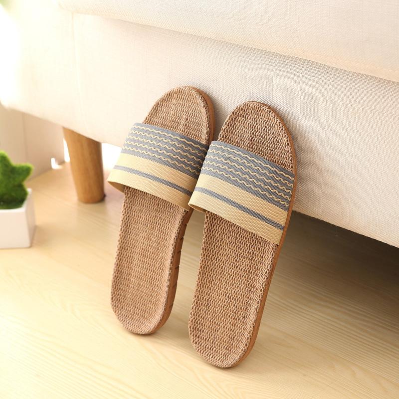 スリッパ 夏用 おしゃれ 来客用 室内 メンズ レディース ルームシューズ 可愛い 麻 |  | 04