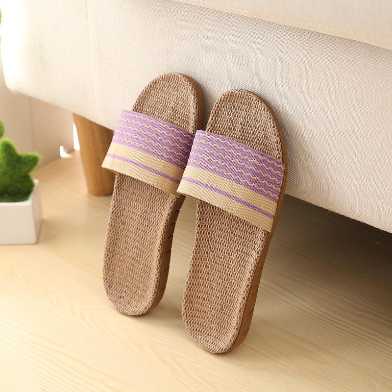 スリッパ 夏用 おしゃれ 来客用 室内 メンズ レディース ルームシューズ 可愛い 麻 |  | 02