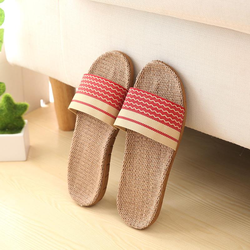 スリッパ 夏用 おしゃれ 来客用 室内 メンズ レディース ルームシューズ 可愛い 麻 |  | 03