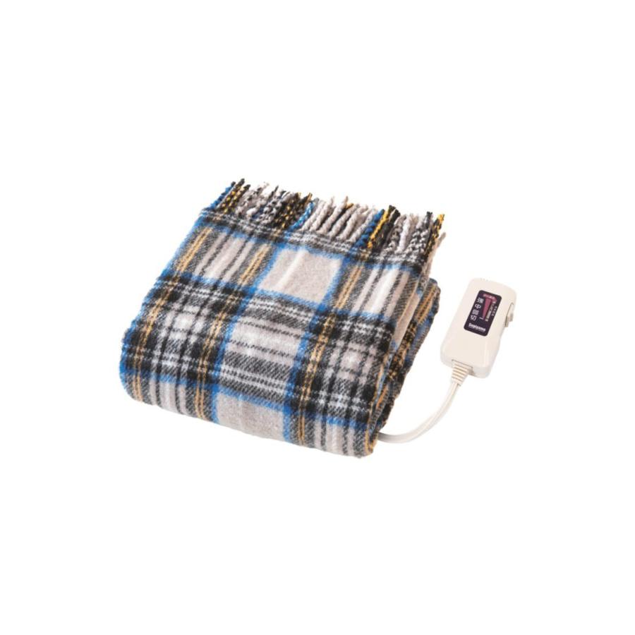 電気ひざ掛け ブランケット 日本製 丸洗いOK ダニ退治 サイズ(140×82cm