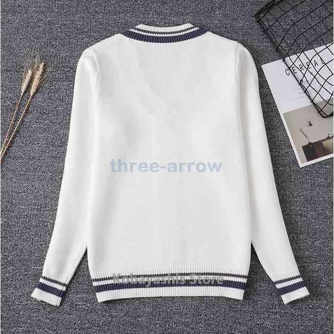 セータースクールカーディガンスクールニットレディース メンズ女の子男の子セーターニットvネックvセーターユニセックス高校生入学式 再再販