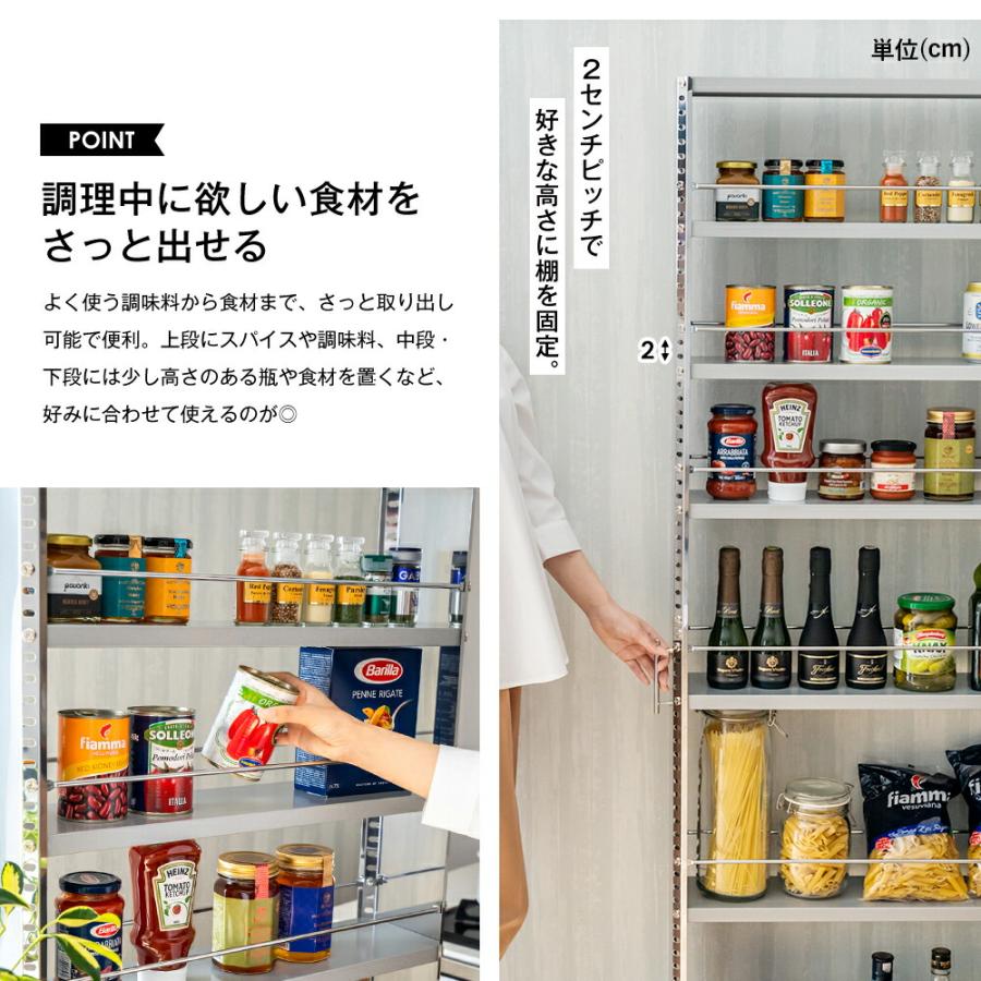 足立製作所 ステンレスすき間収納ワゴン ハイタイプ 幅10cm 高さ159cm