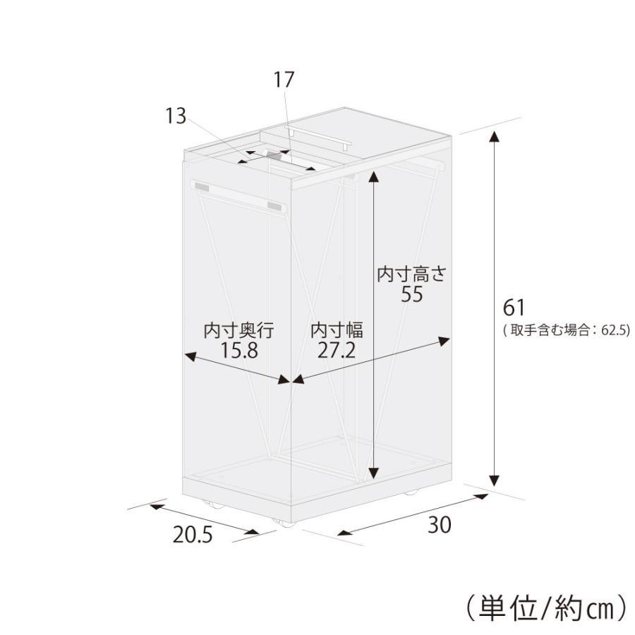 ステンレス ダストボックス 30L キャスター付 ゴミ箱 高級感 蓋付き ヘアライン調 キッチンオフィス用 360度回転 キャスター　日本製 爆買_13