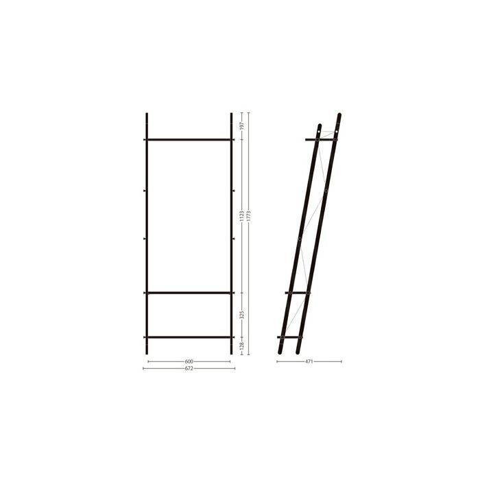 LADDER RACK - Tall ラダーラック  アボード 折りたためる ラダーハンガー シンプル デザイン キッチン リビング 爆買の画像