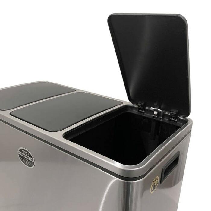 DULTON（ダルトン） ステンレス製ゴミ箱 3-COMPARTMENT BIN 54 ｜ 3