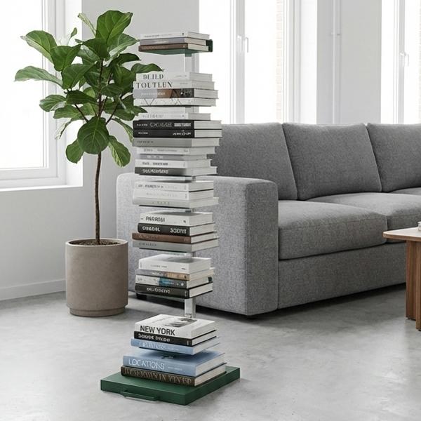 足立製作所 NewColor｜Tsum_dock ブックタワー 隠しキャスター付 ハイ