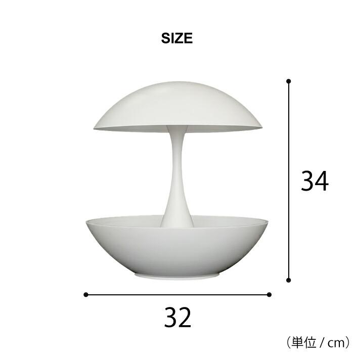 Akarina 01RN2 灯菜（アカリーナ）LED 水耕栽培 キット｜インテリア ホワイト タッチライト タイマー付  ハーブ 爆買の画像
