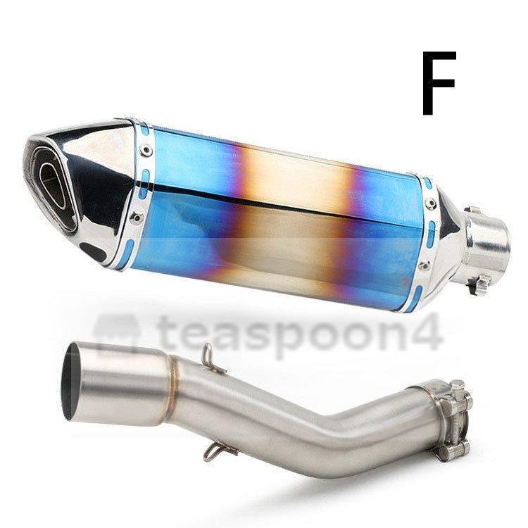 カーボン風汎用マフラー　Vストローム250/GSX250R バイクマフラー スリップオンマフラー バイクサイレンサー GSX250R V