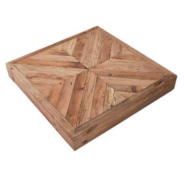 センターテーブル 大きい おしゃれ 100×100×36cm 正方形 木製 パイン古