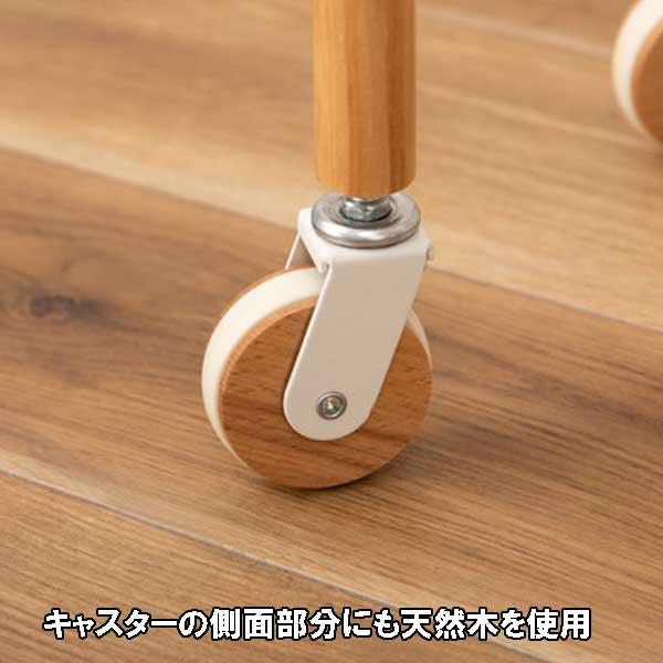サイドテーブル キャスター スリム 丸 丸型 天板下収納 おしゃれ 白緑