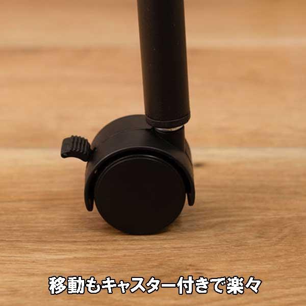 ハイテーブル 折りたたみ 高さ70cm スリム おしゃれ キャスター付き