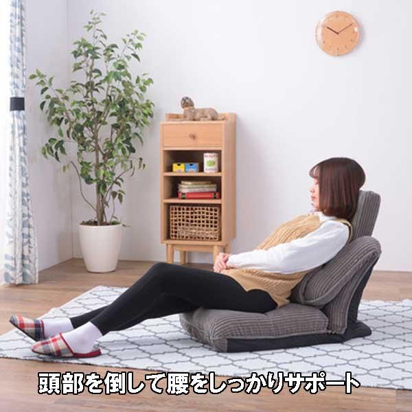 座椅子 1人掛け ハイバック マルチリクライニング 折りたたみ収納 コーデュロイ 2カラー_13