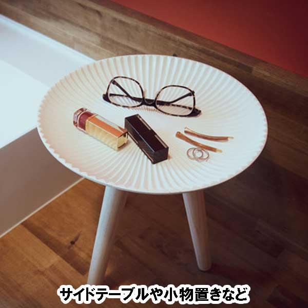 サイドテーブル 木製 丸 丸型 Sサイズ 北欧 モロッコ風模様 おしゃれ