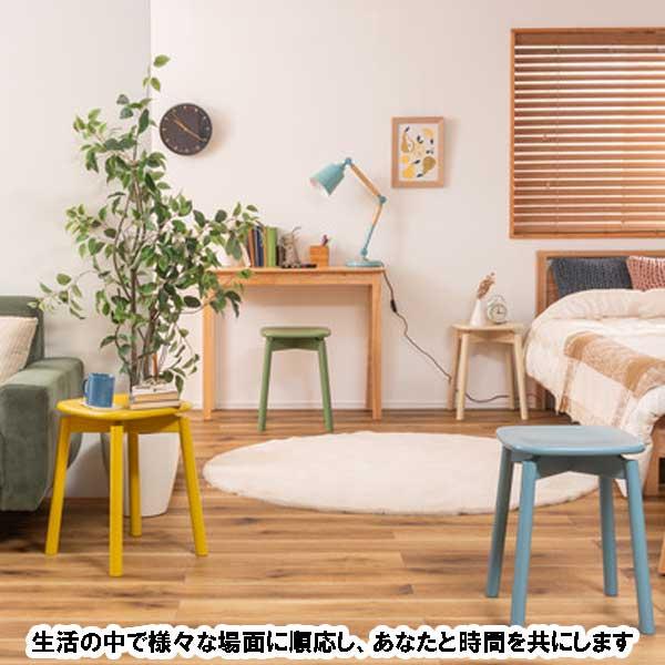 スツール 椅子 高さ40cm 木製 ラバーウッド おしゃれ ポップなカラー4色_8