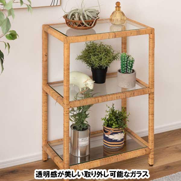 オープンシェルフ 3段 スリム ラック Aタイプ 本棚 スチールフレーム