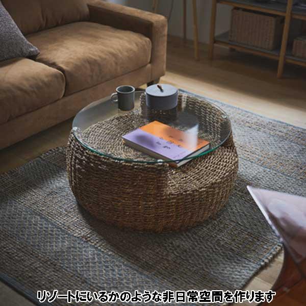 アジアンガラスセンターテーブル80cm幅 リビングテーブル ガラステーブル センターテーブル おしゃれ