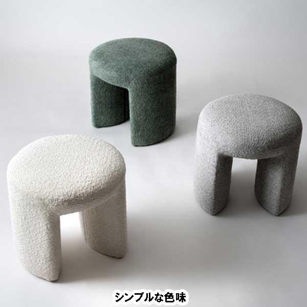 スツール 椅子 高さ40cm 木製 オットマン 丸型 おしゃれ ユニークな