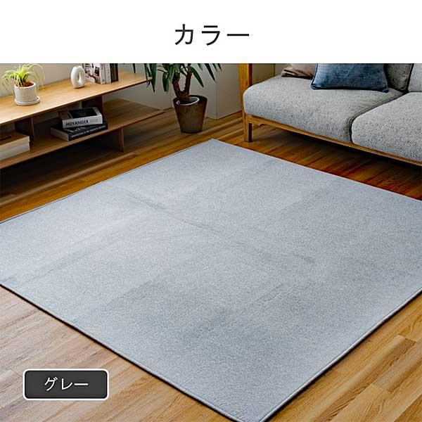 ラグ 2畳 洗える オールシーズン 180cm×180cm 滑り止め加工 スッキリと