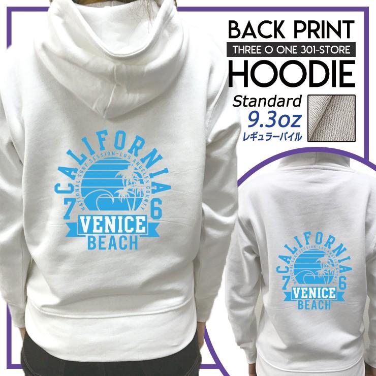 パーカー レディース フード付き スウェット プルオーバー 長袖 バックプリント アメカジ カリフォルニア ロゴ ビーチ アメリカン イラスト おしゃれ Backdp8007 W Three O One 301 Store 通販 Yahoo ショッピング