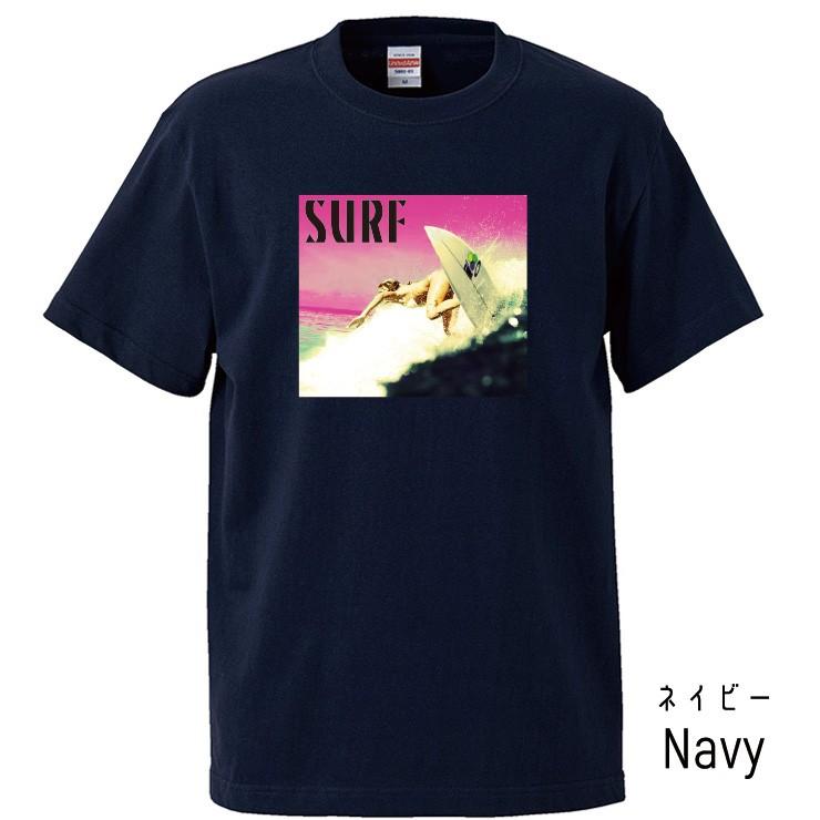 Tシャツ メンズ 半袖 UNISEX GrandSwell SURF サーフガール サーフライディング サーフィン 波乗り 西海岸 サーフスタイル クルーネック プリントTシャツ｜three-o-one｜03