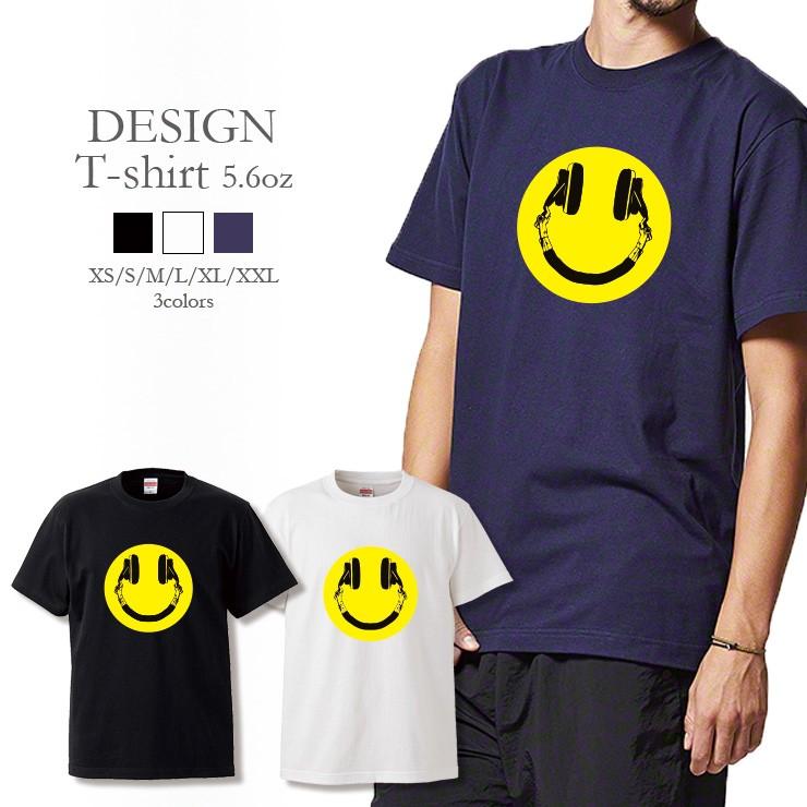 Tシャツ メンズ レディース 半袖 高品質 Music ヘッドホン Dj 音楽好き スマイル風 かっこいい クルーネック プリントtシャツ Dt5623 Three O One 301 Store 通販 Yahoo ショッピング