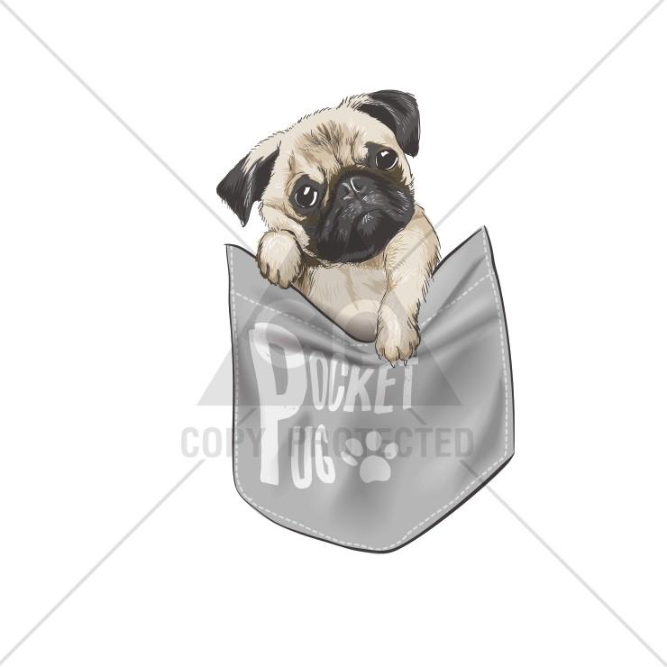 Tシャツ メンズ 半袖 ブランド おもしろ パーカー パグ Pug ポケットからパグ 動物 クルーネック プリントtシャツ Dt8675 Three O One 301 Store 通販 Yahoo ショッピング