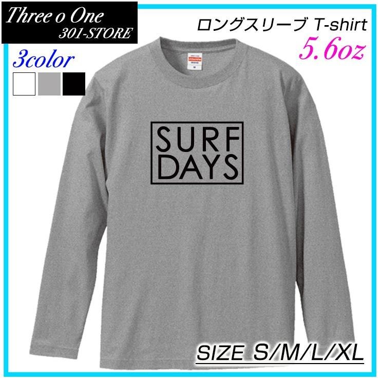 ロングスリーブｔシャツ メンズ レディース 春夏新作 Tシャツ ロンt 長袖 Surf Days サーフデイズ サーフィン 西海岸 カリフォルニア おしゃれ シンプル ロゴ 人気商品の