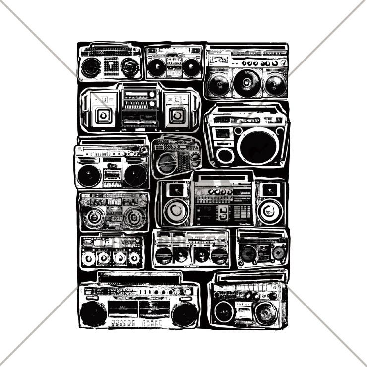 Tシャツ ロンt レディース 長袖 トップス ロングtシャツ Boombox ラジカセ ヒップホップ 90s レトロ アート カッコいい かわいい おしゃれ トレンド Longt56 W Three O One 301 Store 通販 Yahoo ショッピング