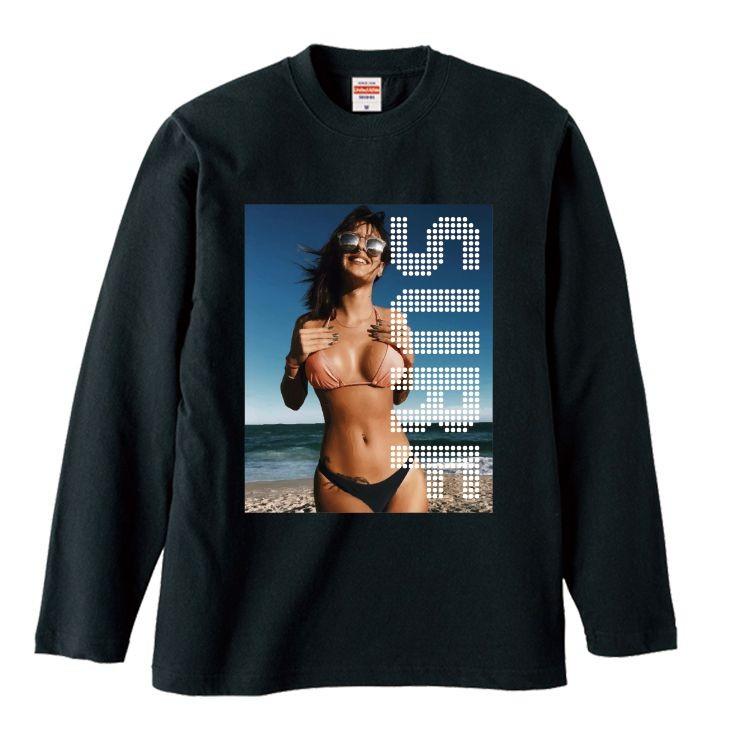 Tシャツ ロンt 長袖 メンズ セクシー ガール 水着 海 サーフ ロゴ 夏 メンズファッション ロングtシャツ Longt8525 Three O One 301 Store 通販 Yahoo ショッピング