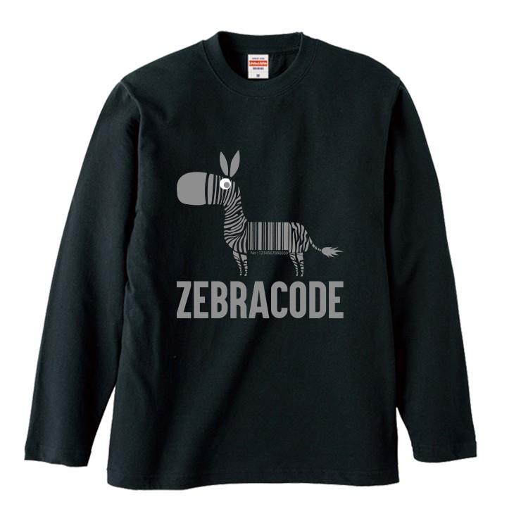 Tシャツ ロンT 長袖 メンズ おもしろ シマウマ ゼブラ ZEBRA バー