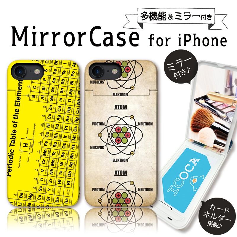 スマホケース Iphonese 第2世代 Xr X Xs Max 8 7 6 鏡付き ミラー ケース Icカード カード収納 かっこいい 原子 化学 物理 元素 記号 サイエンス Mirror3547 Three O One 301 Store 通販 Yahoo ショッピング