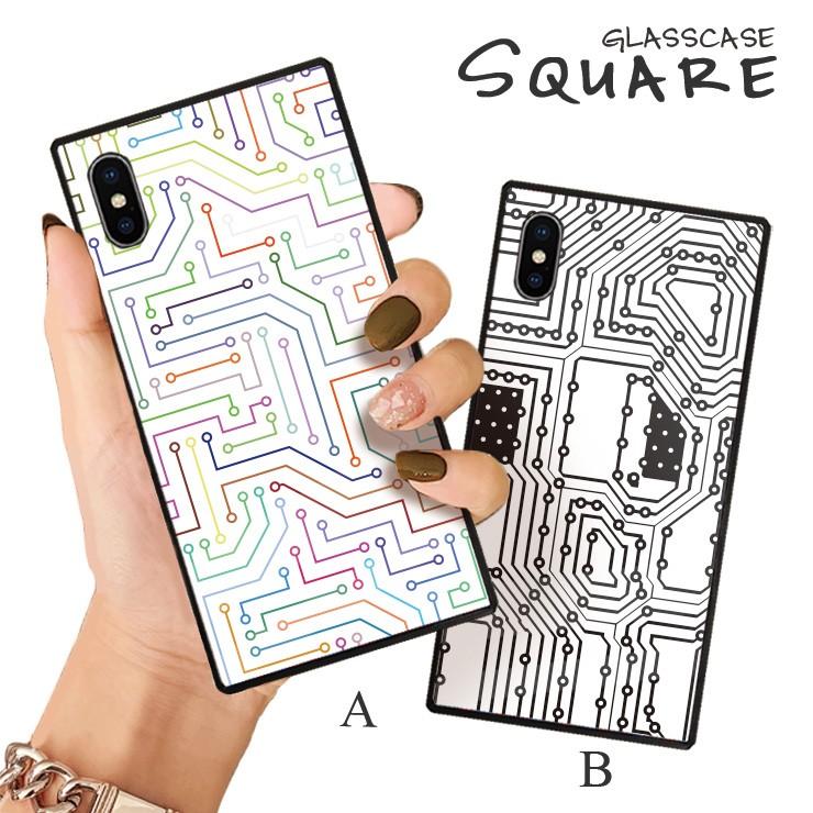 Iphone13 Pro ケース カバー Iphone13 Mini ケース 背面ガラス ケース スクエア 四角 基盤 機械 メカ イラスト 幾何学 デザイン 無機物 おしゃれ Sq Three O One 301 Store 通販 Yahoo ショッピング