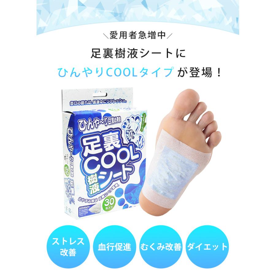 足裏シート 冷却 ひんやり 就寝時 樹液シート 老廃物 フットケア 大