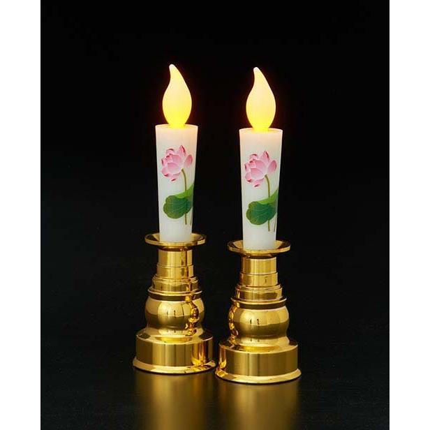 ｌｅｄ花柄ろうそく 金燭台 2本組 あすつく ロウソク 仏壇 電気 ライト Led 安全 おしゃれ 電池式 1 スリーピースヤフー店 通販 Yahoo ショッピング