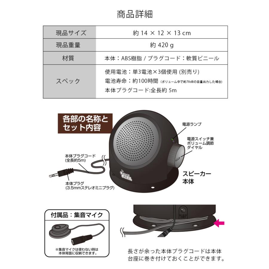 TV用 手元スピーカー テレビの音が手元で聞こえるスピーカー 集音器