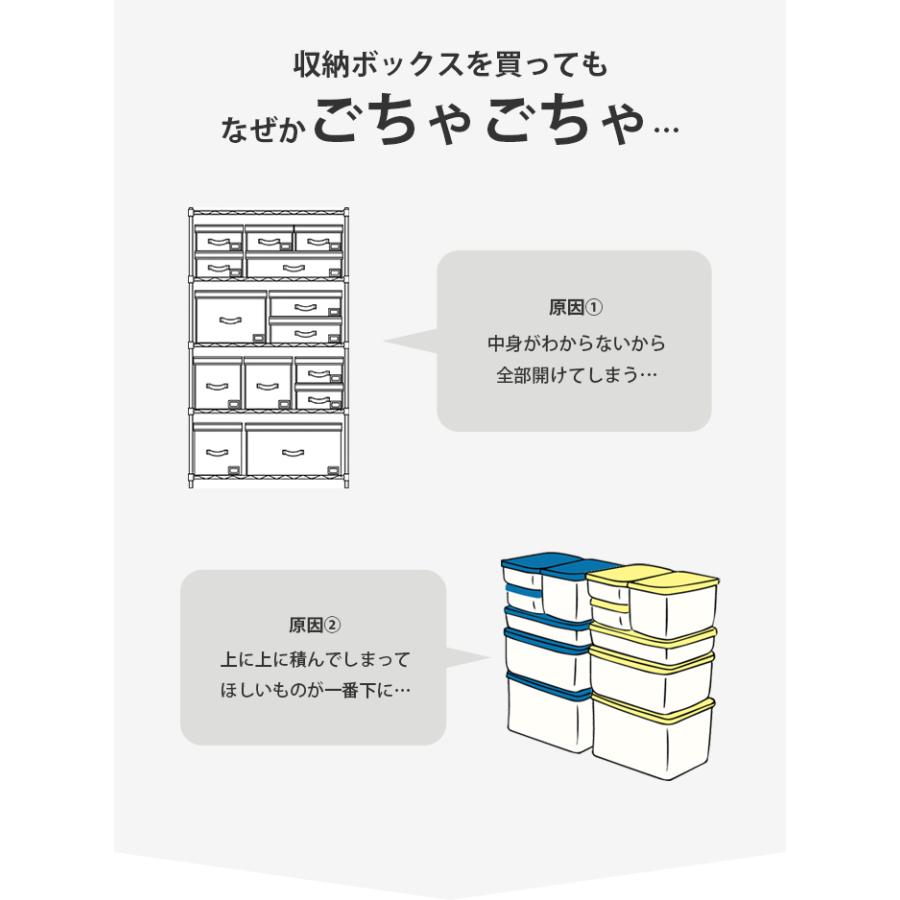 折りたたみ 収納ボックス 不織布 ケース 窓付き 前開き 中身が見える