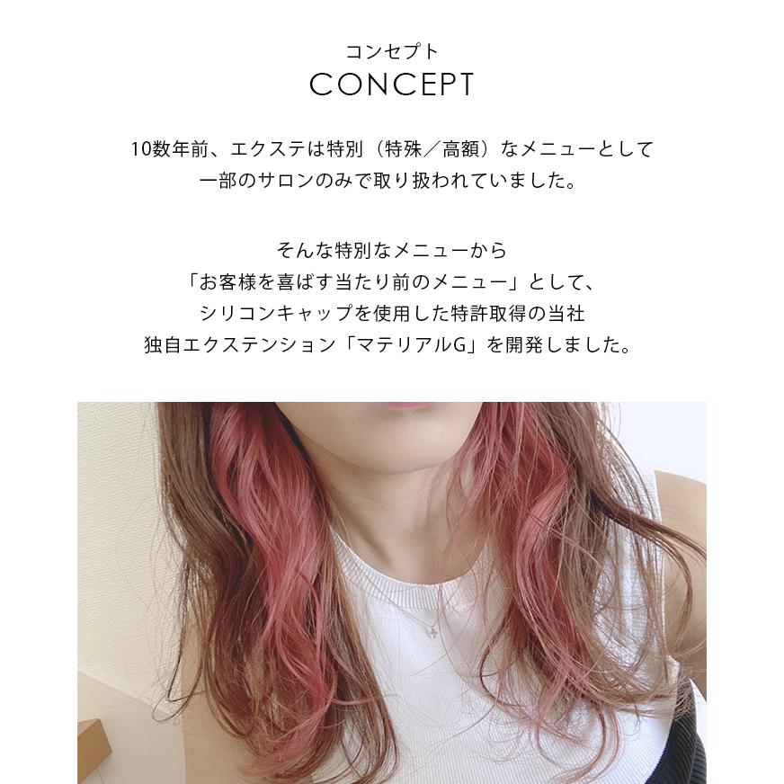 EXST de color 全5色 40cm / アイロンOK エクステ ロング キッズ