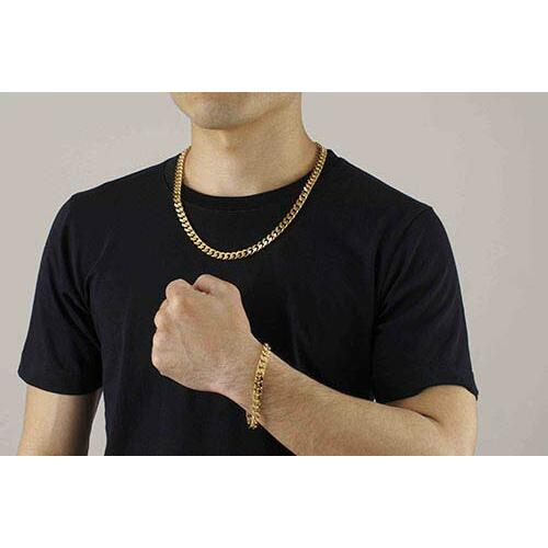 クーポン発行中／喜平 メンズ 男性 ネックレス ブレスレット セット