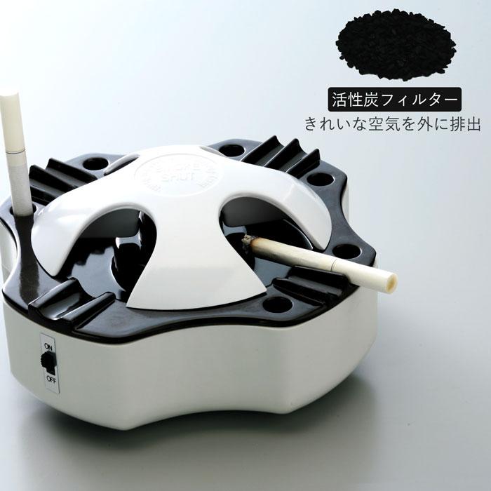 ニュースモークシャット 卓上灰皿 蓋付き 煙草 タバコの臭いと煙を除去 スモークレス灰皿 受動喫煙 副流煙カット 灰皿 車 富士商 K1101a 2 スリーピースヤフー店 通販 Yahoo ショッピング