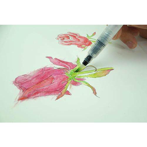 水彩色鉛筆 風景画 48色セット 水彩色えんぴつ48色+世界遺産ぬりえ