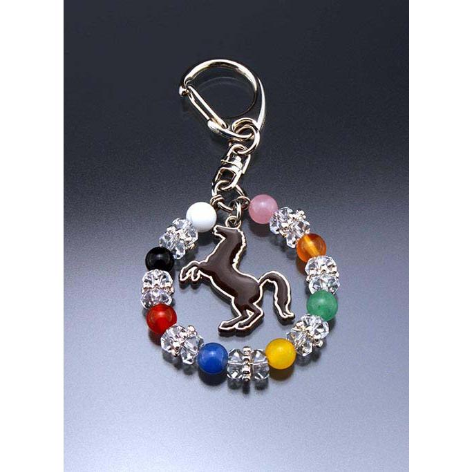 パワーストーン ストラップ 天然石 開運 お守り 水晶 / 勝ち馬