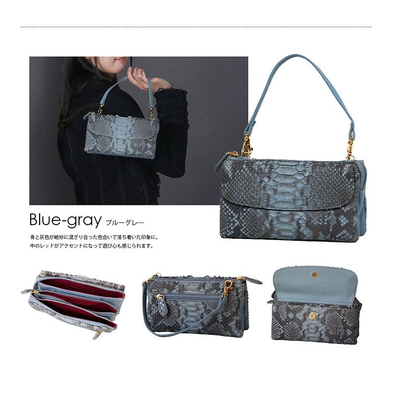 Costroma 財布の要らないパイソン革ポーチウォレット 財布要らず