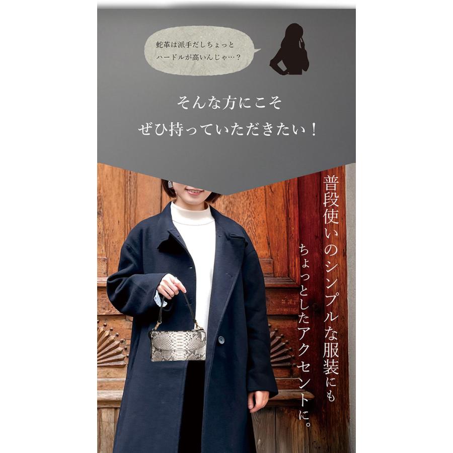 Costroma 財布の要らないパイソン革ポーチウォレット 財布要らず