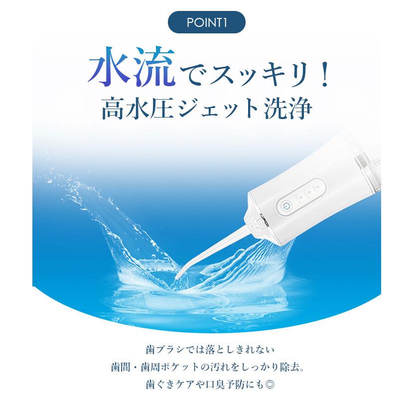 USB充電式口腔洗浄機 デンタルクリア 歯間ブラシ デンタルケア 歯