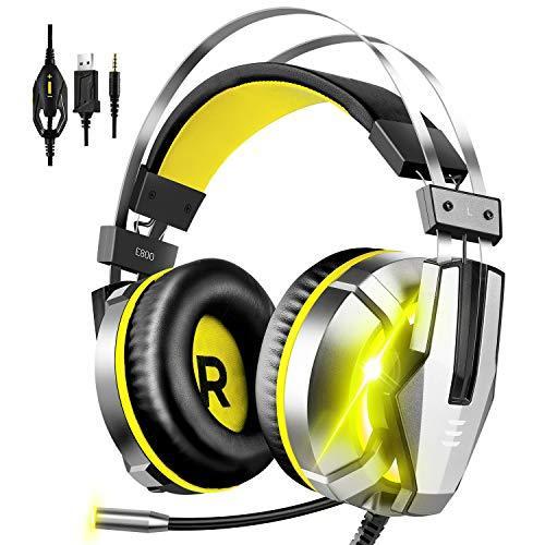 イエロー 19最新版 密閉型 ゲーミング ヘッドセット ゲームヘッドホン マイク付き 遮音 高音質 有線 3 5mm Ps4 Pc Mac S 1119 Three Pieces 通販 Yahoo ショッピング