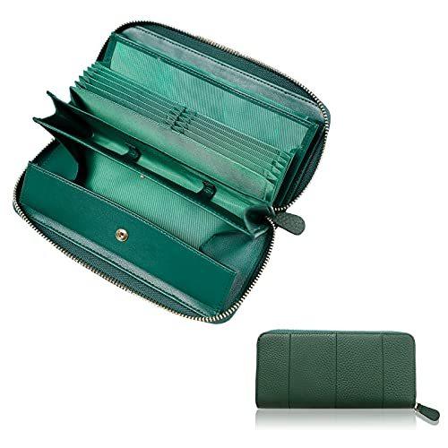 Seyant 緑 財布 レディース 長財布 本革 大容量 人気 長財布 トップレザー セパレート型 小銭入れ 大容量 長財布 粧箱付き オシャレ 贈り S Three Pieces 通販 Yahoo ショッピング