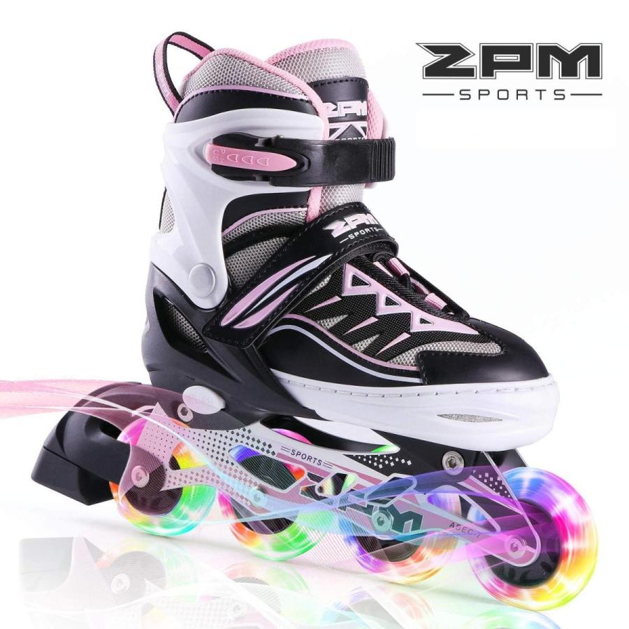インラインスケート キッズ ローラースケート ジュニア 女の子 初心者 向け Inline Skate サイズ調整可能 ピンク Sサイズ S 0306 Three Pieces 通販 Yahoo ショッピング