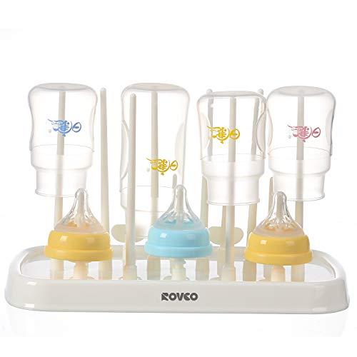 Aelfox 哺乳瓶ラック ボトル 水切り 哺乳瓶 乾燥 哺乳瓶立て 水切りトレー 哺乳びん洗浄器具 哺乳瓶 水切りラック 抗菌 清潔 取り外し S 0714 Three Pieces 通販 Yahoo ショッピング