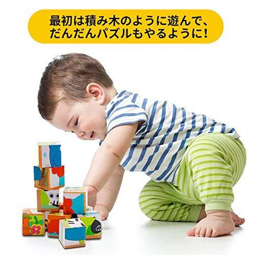 Lbla キューブパズル 3d立体パズル 木製 積み木 アニマル ９コマ 子供向け 知育玩具 動物６種類 ライオン ジラフ ウサギ シマウマ 象 トラ S Three Pieces 通販 Yahoo ショッピング
