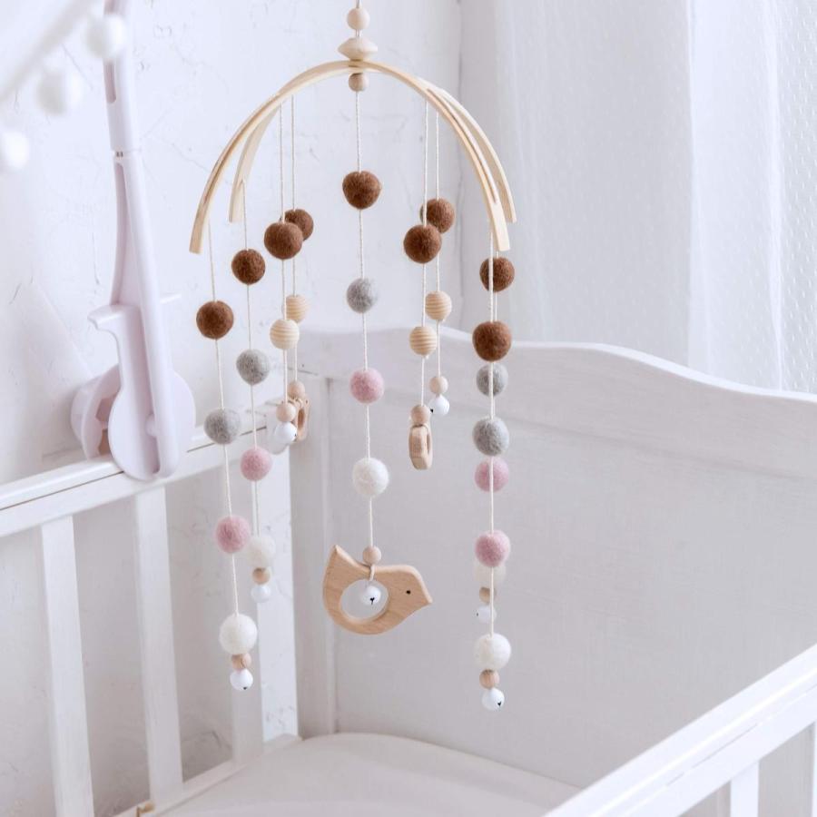 Okawari Home ベッドメリー ことり 木製 ハンドメイド ベビー 北欧風 キッズベッドメリー ビーズ風鈴 吊り下げ式 赤ちゃんベッドメリー S 02 Three Pieces 通販 Yahoo ショッピング